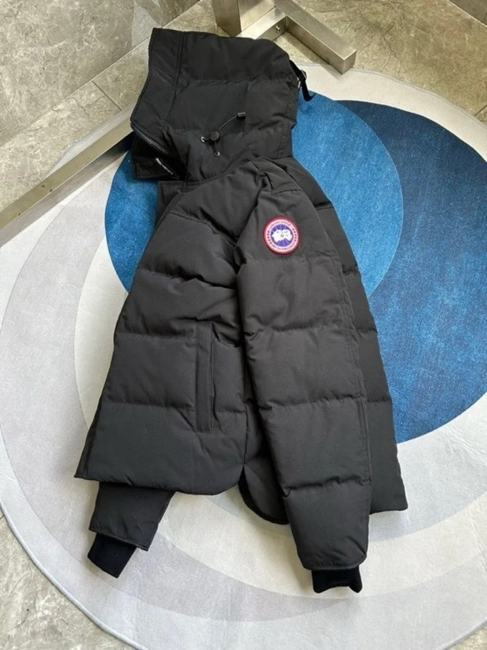 Canada Goose Kids Black Hooded Puffer Jacket